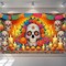 Day of the Dead Banner 71x43 Inch Día de los Muertos(Day of the Dead Decor#0012)71"L x 43"W
